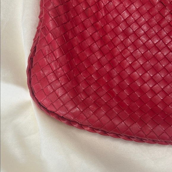 Bottega Veneta vintage red Woven Leather Hobo Bag - Picture 10 of 16